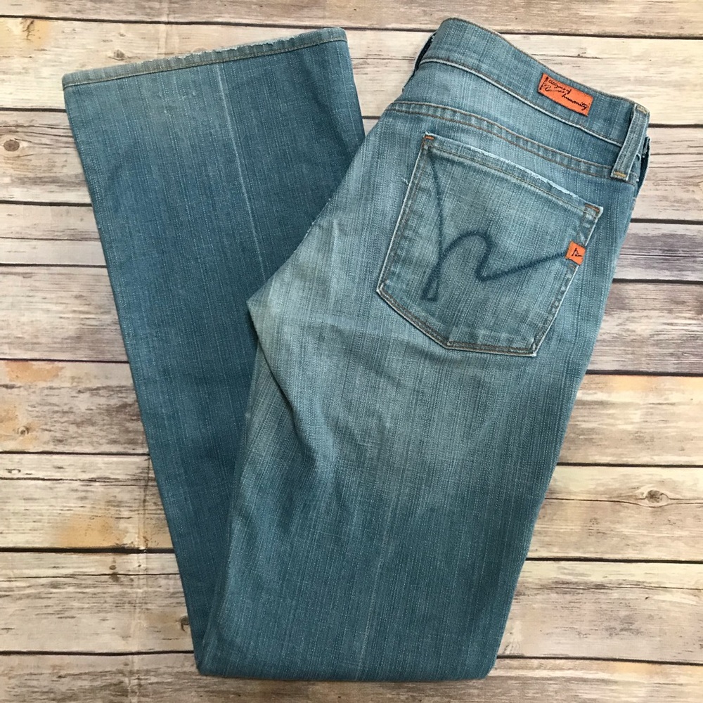 Citizens Of Humanity Womens Kelly #100 Low Rise Bootcut Jeans Sz 29 Y2K